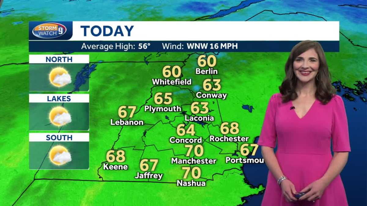 Video: Clearing skies and rising temperatures