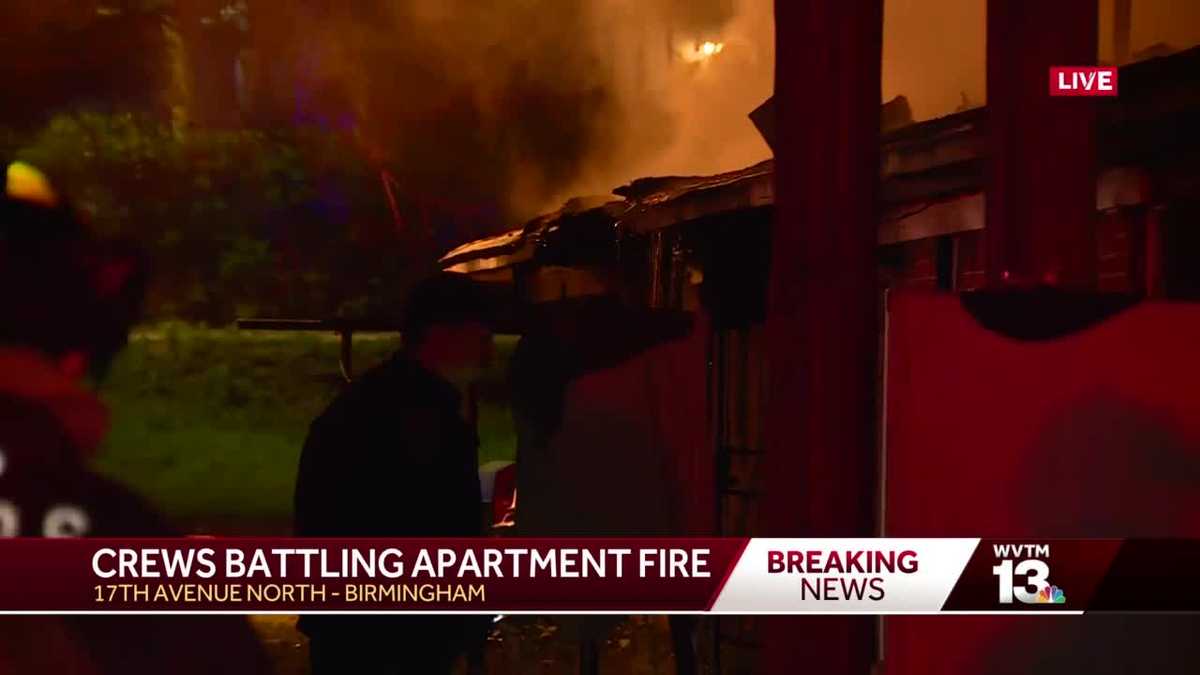Early morning apartment fire in Norwood neighborhood of Birmingham - WVTM