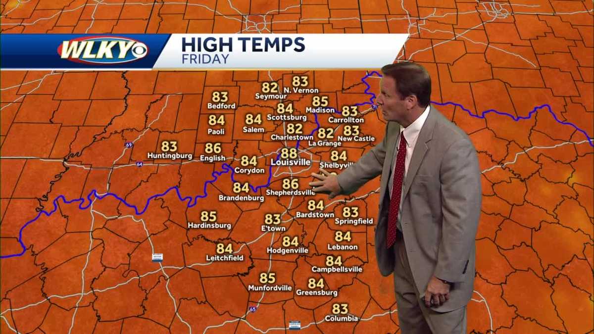Dry and pleasant Thursday evening ahead