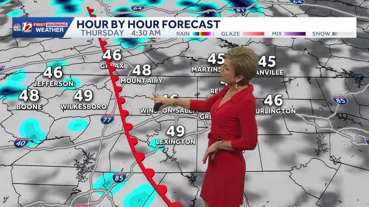 Patchy light rain possible Christmas, mild highs