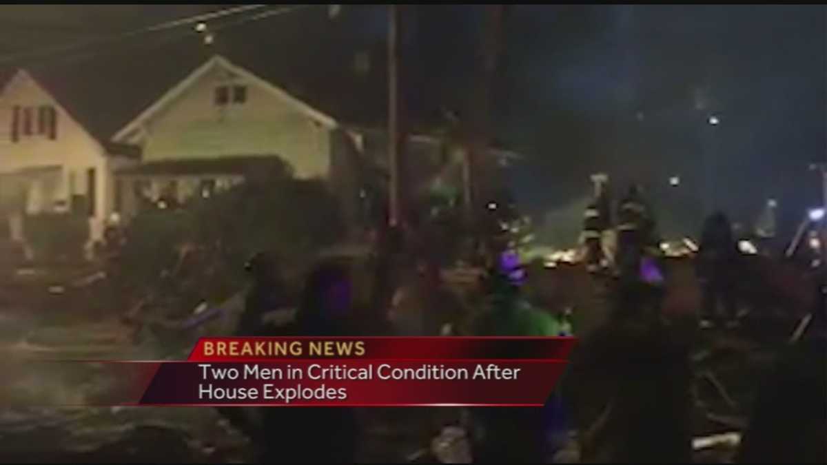 Two men in critical condition after house explodes
