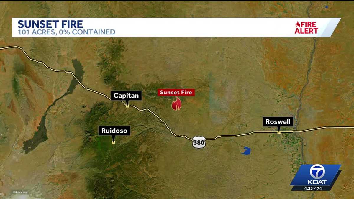 Crews fighting Sunset Fire in the Lincoln National Forest