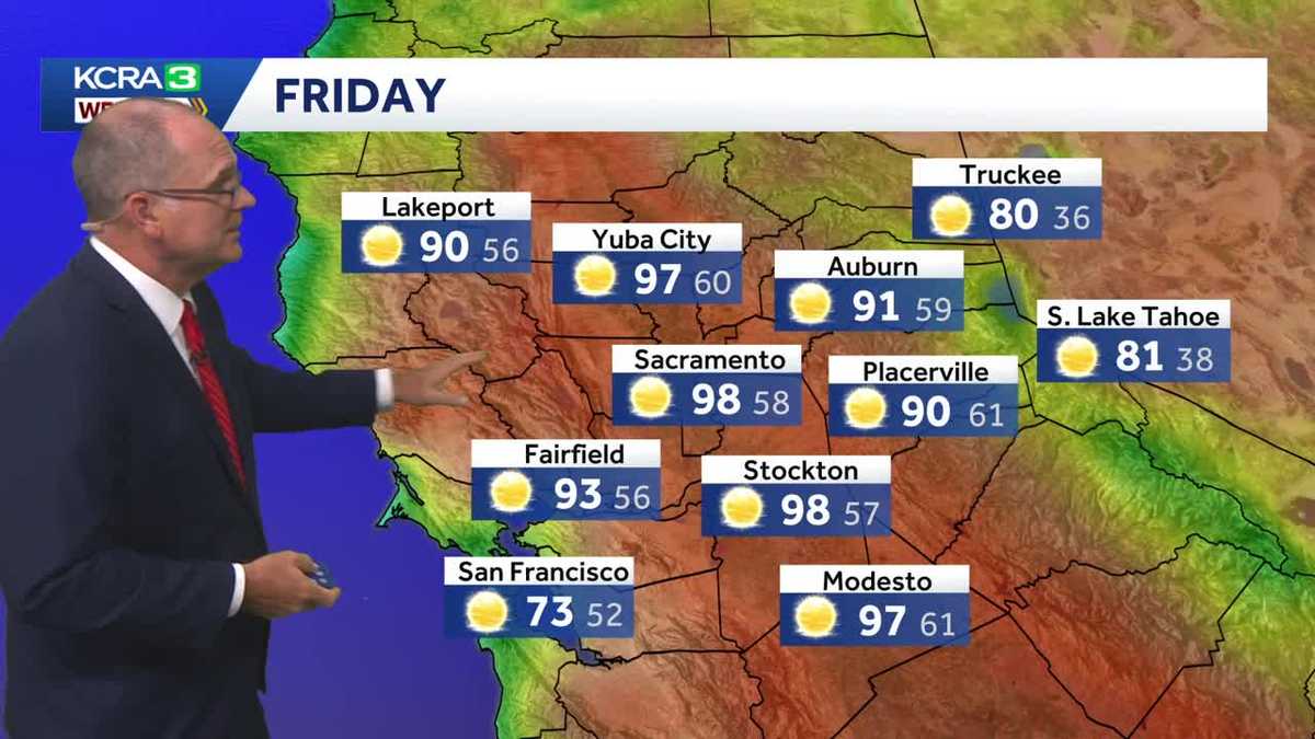 NorCal forecast: Hot Friday, Much cooler into next week