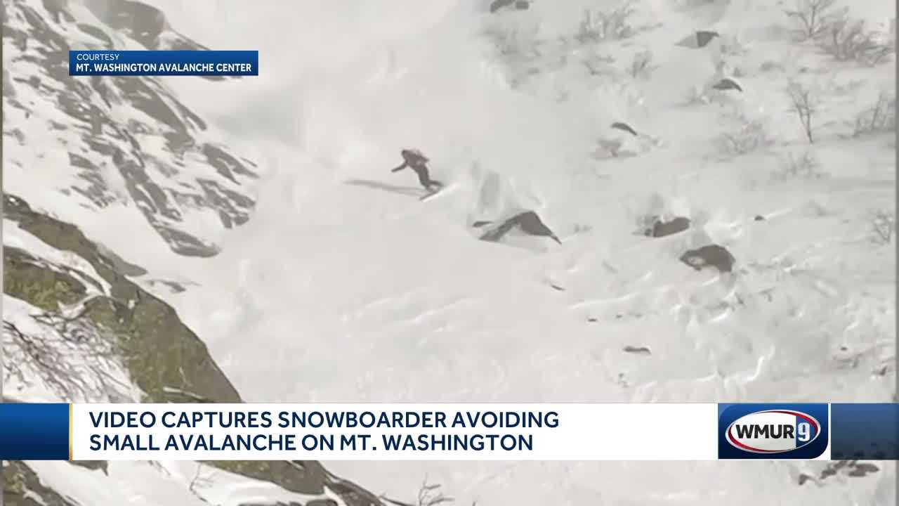 Snowboarder Escapes Avalanche In Tuckerman Ravine On Mount Washington ...