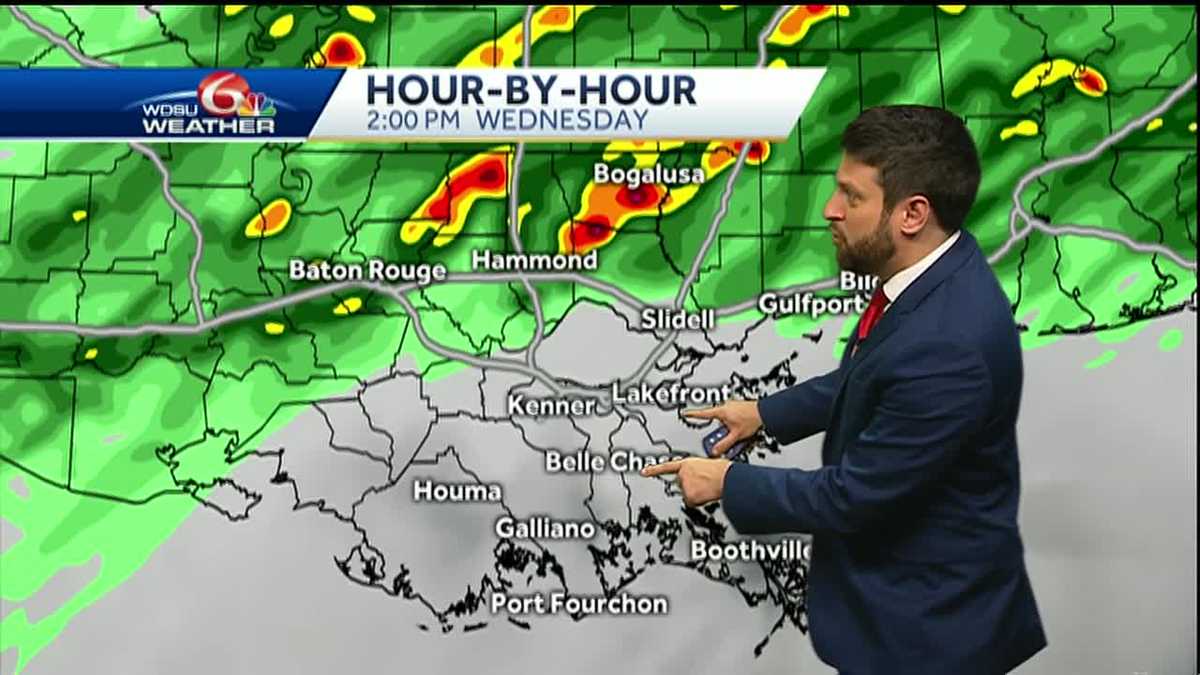 Heavy rain, severe weather potential Wednesday