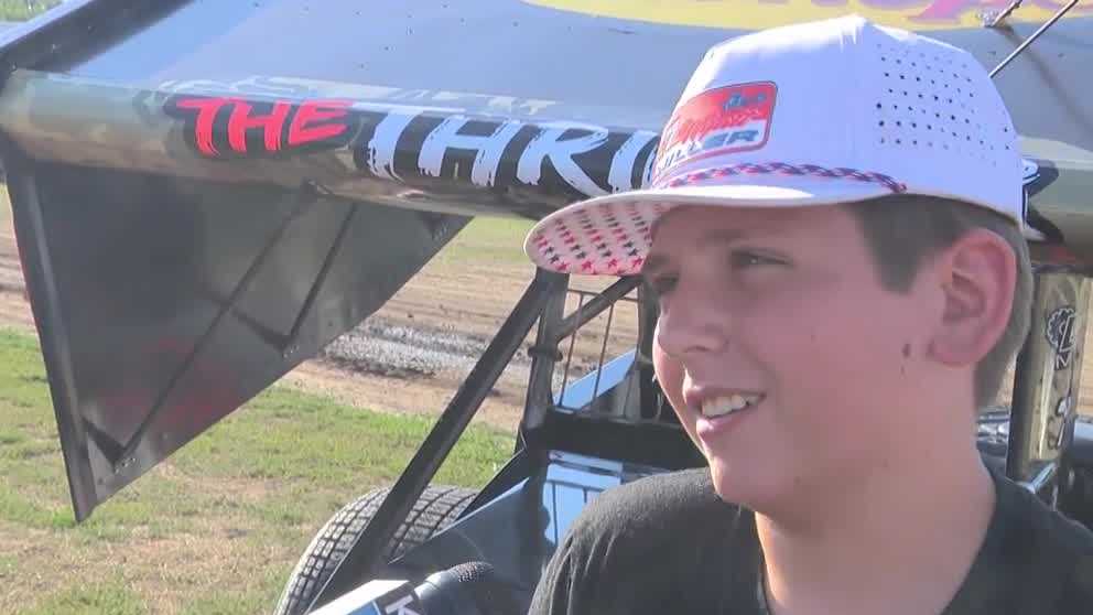 Racing legacy: Dale Earnhardt's grandson races sprint car