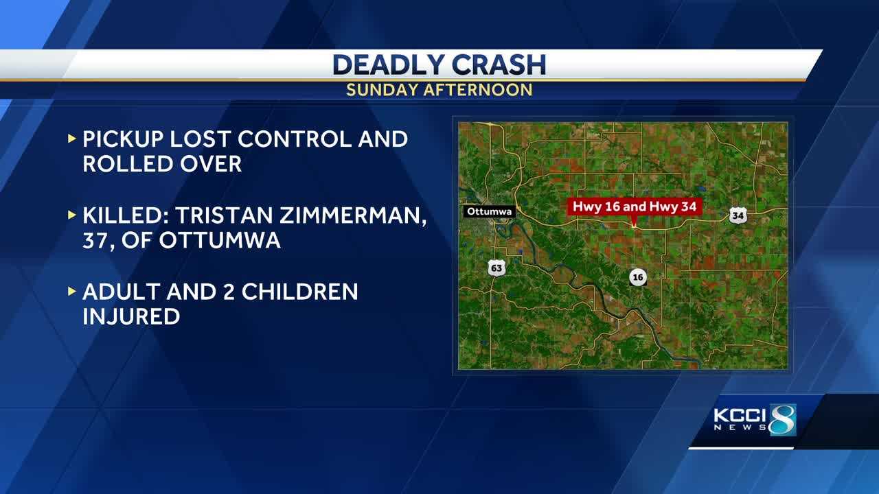 1 Person Dead, 3 Injured After Highway 34 Crash Near Ottumwa