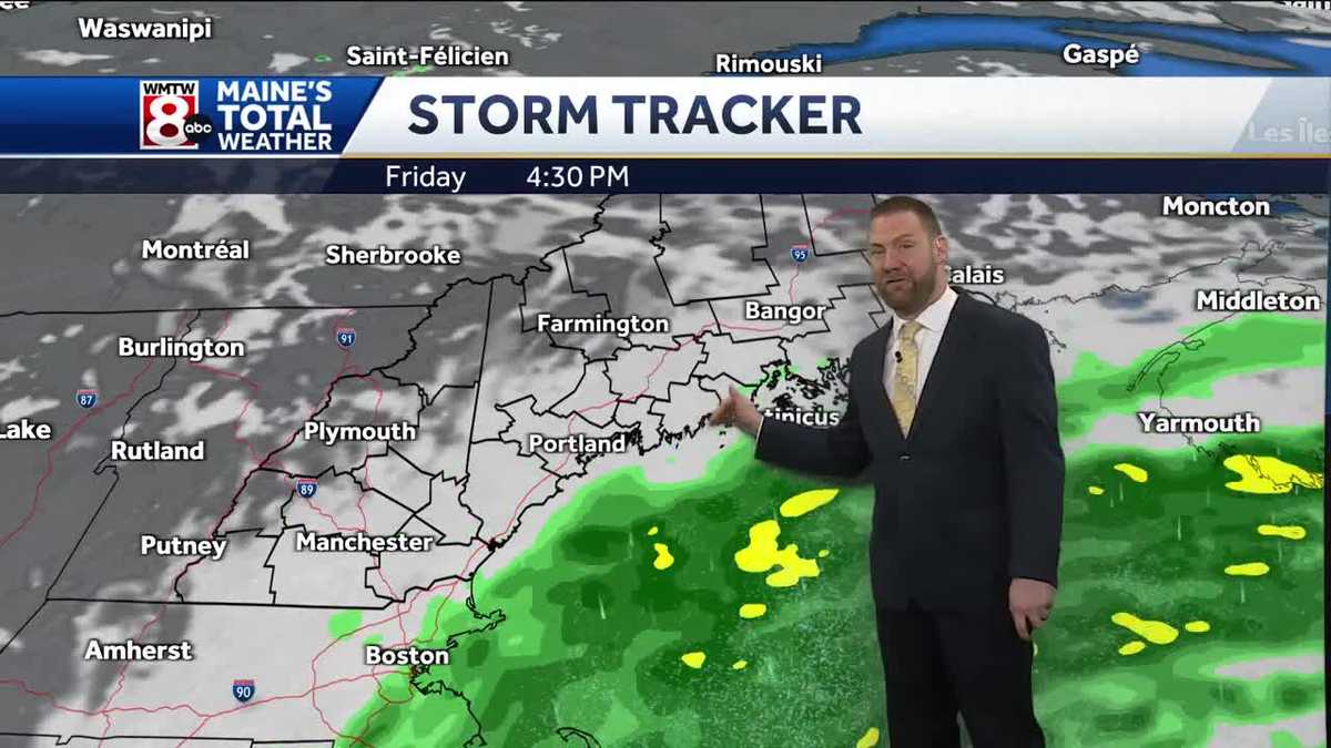 Cloudy and cooler start to the weekend