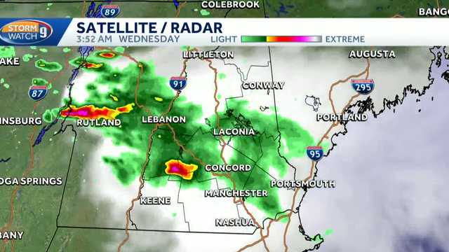 Video: Morning storms passing through; hazy sunshine continues today