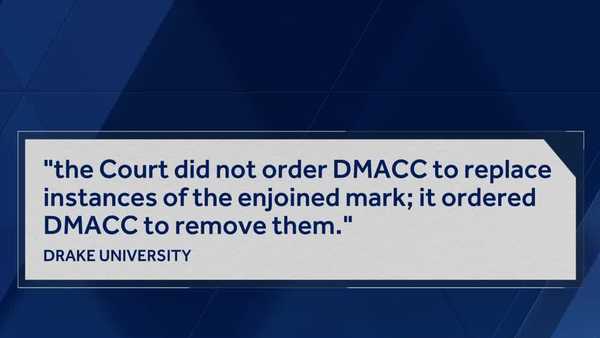 drake continues legal battle with dmacc over 'd' logo usage