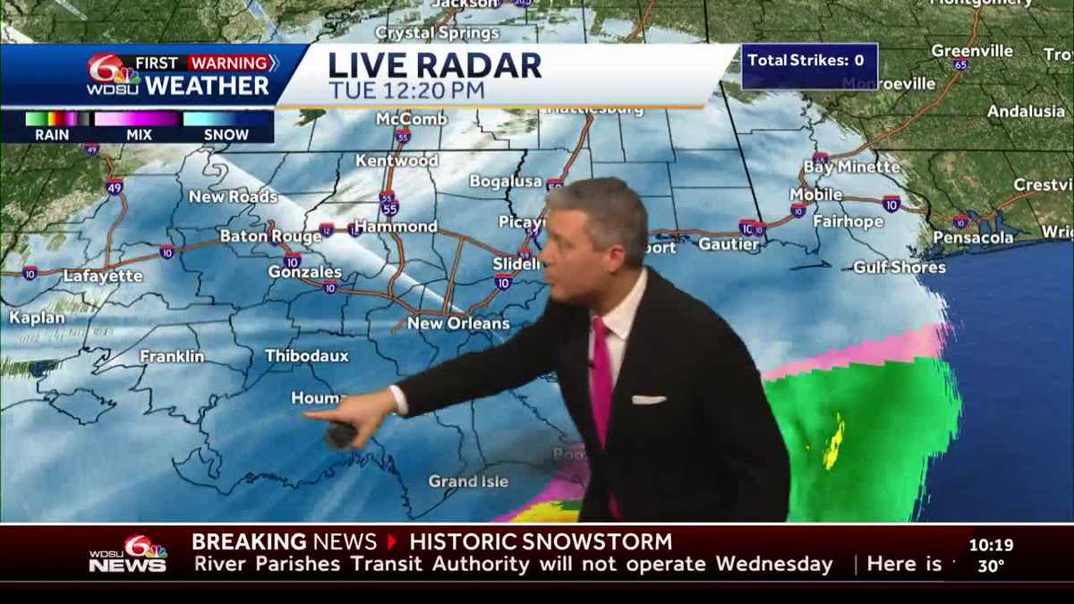 New Orleans weather forecast how long ice lasts how cold we get