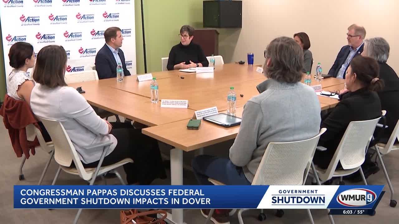 Pappas discusses government shutdown impacts with Community Action Partnership of Strafford County
