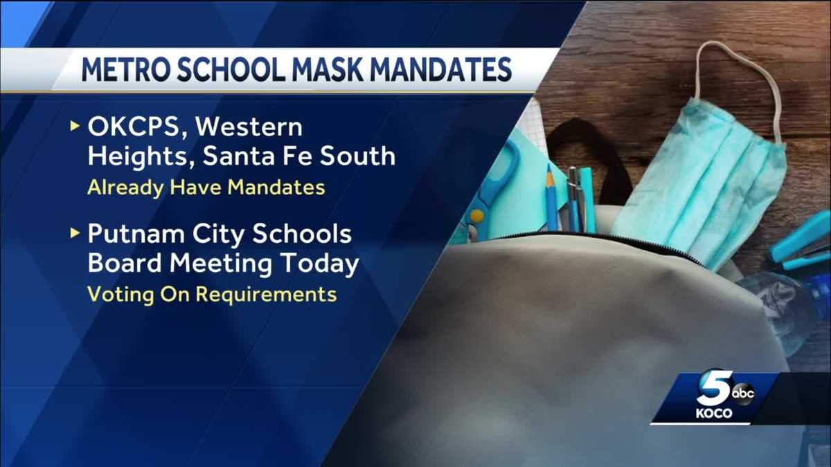 Oklahoma school districts require masks to help prevent COVID19 spread