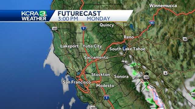 Cooler temps and mountains showers