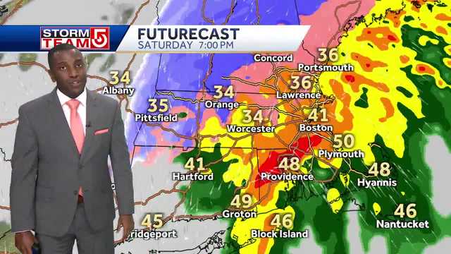 Video: Heaviest rain arrives in Massachusetts tonight