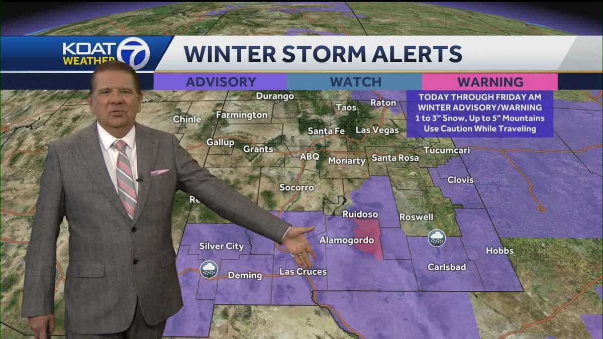 Cold continues with more snow for some in New Mexico