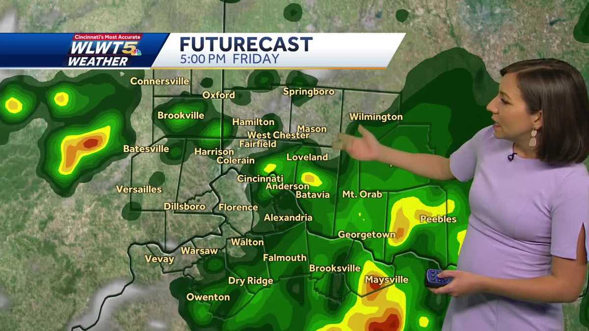 Scattered Friday storms