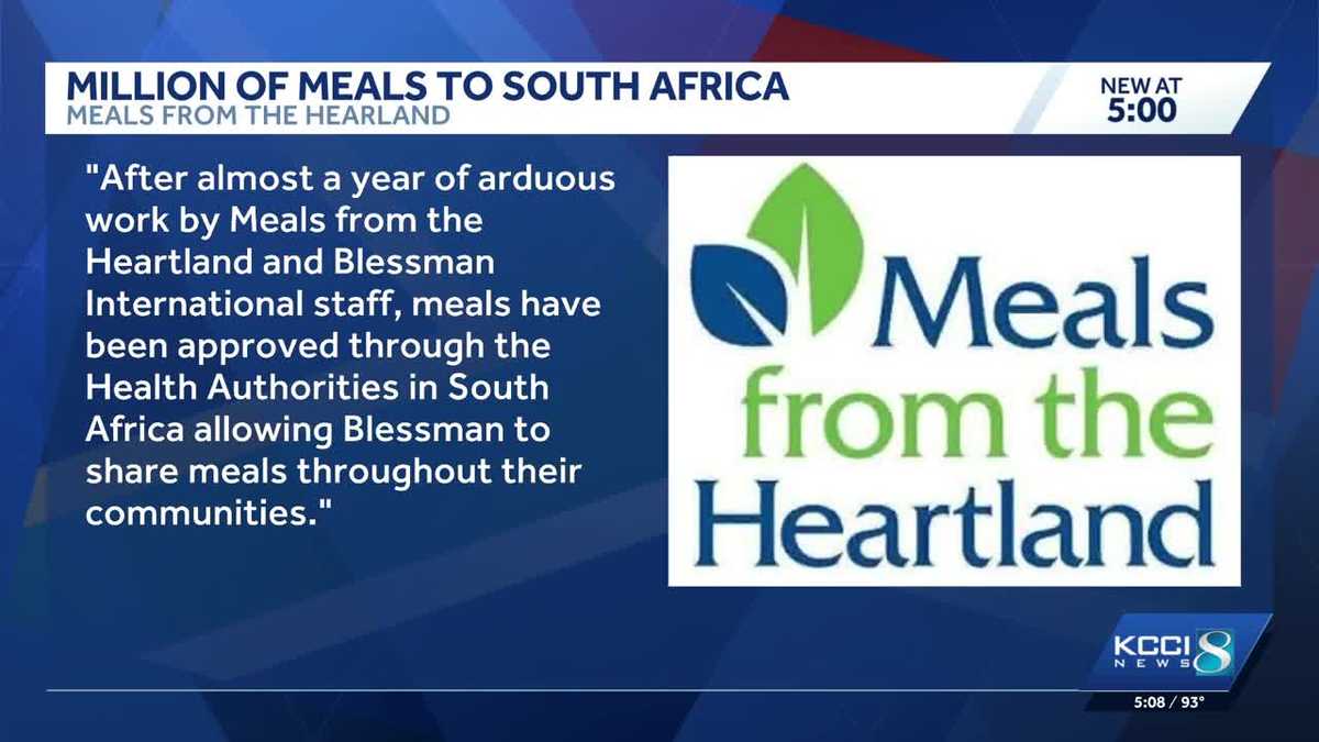 Nearly 2 million Iowa meals will be distributed in South Africa