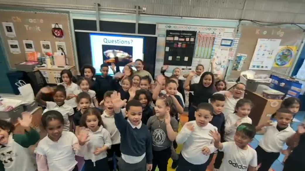 Weather school visit: James F. Hennessey Elementary School in Massachusetts
