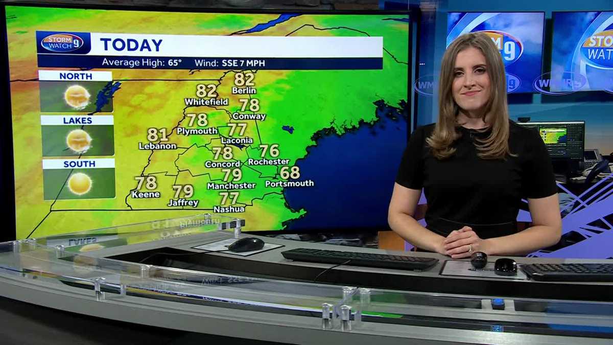 New Hampshire weather forecast video Sunny, warm before rain