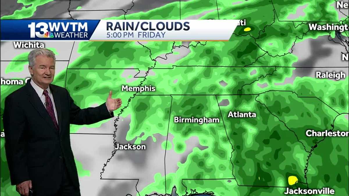 Best chance of rain later this week