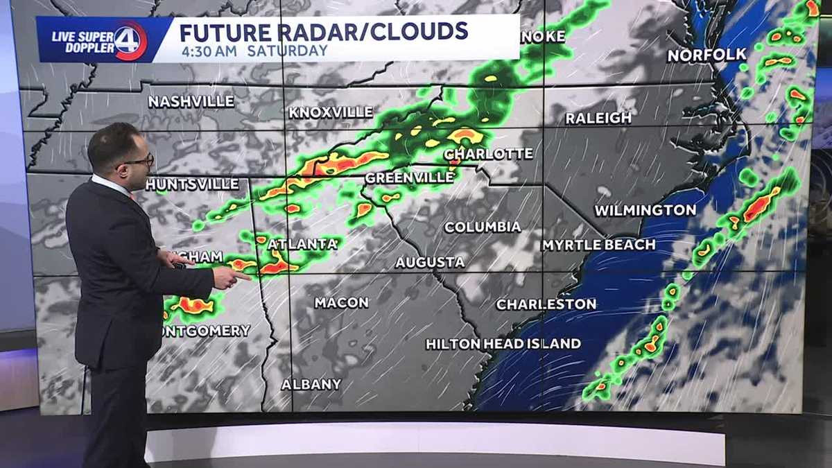 New timing for weekend rain chance