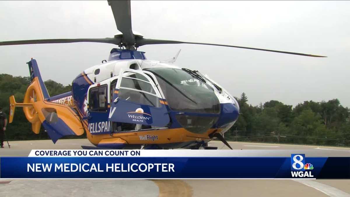 NEW MEDICAL HELICOPTER unveiled by WellSpan Health