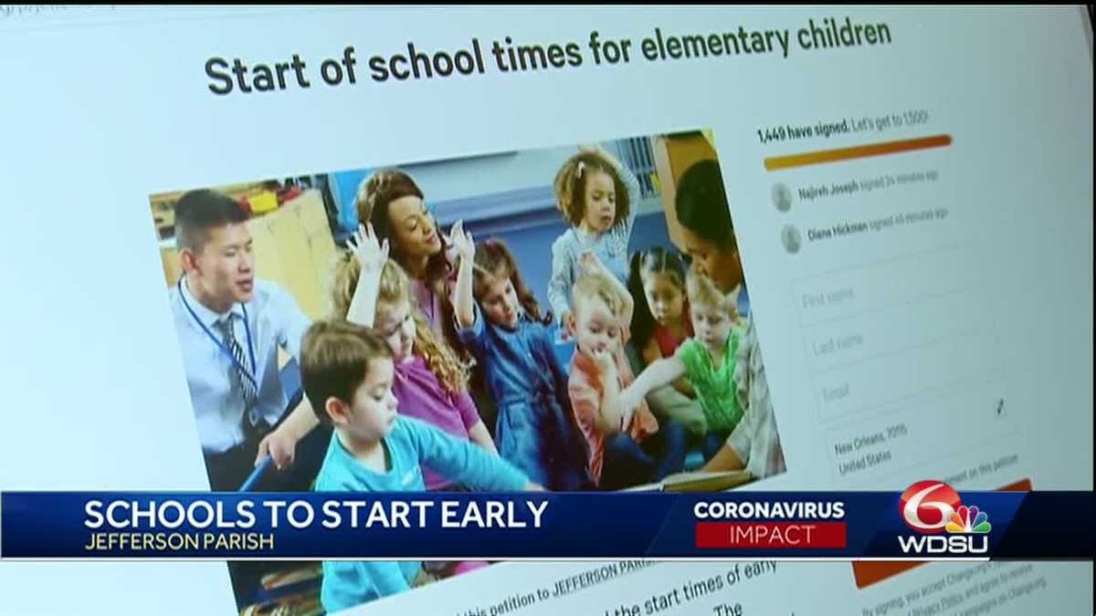 Parents 'blindsided' by new school start times for elementary students