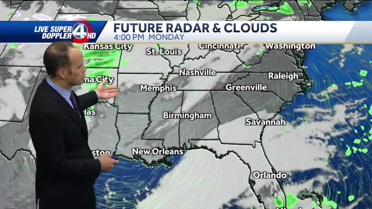 Greenville Mild temperatures ending, cold rain coming