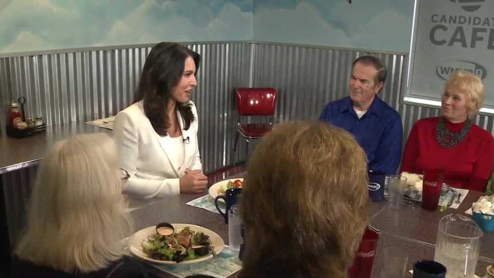 Gabbard shares stories of growing up in Hawaii with NH voters