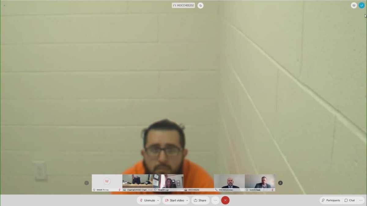 Raw arraignment video: Jaffrey man pleads not guilty of capital murder