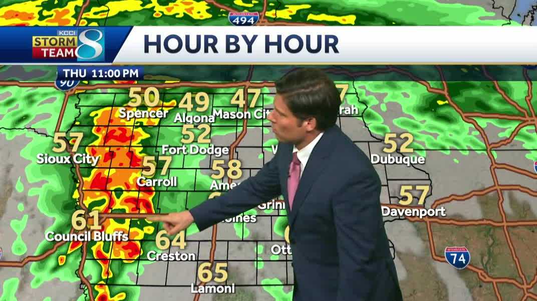 Storms return overnight with storm chances Friday