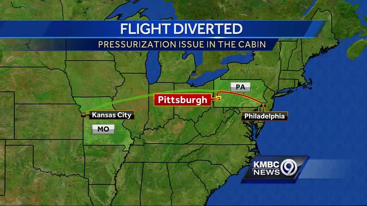 Pressurization issue forces KC bound flight to be diverted Pressurization issue forces KC bound flight to be diverted