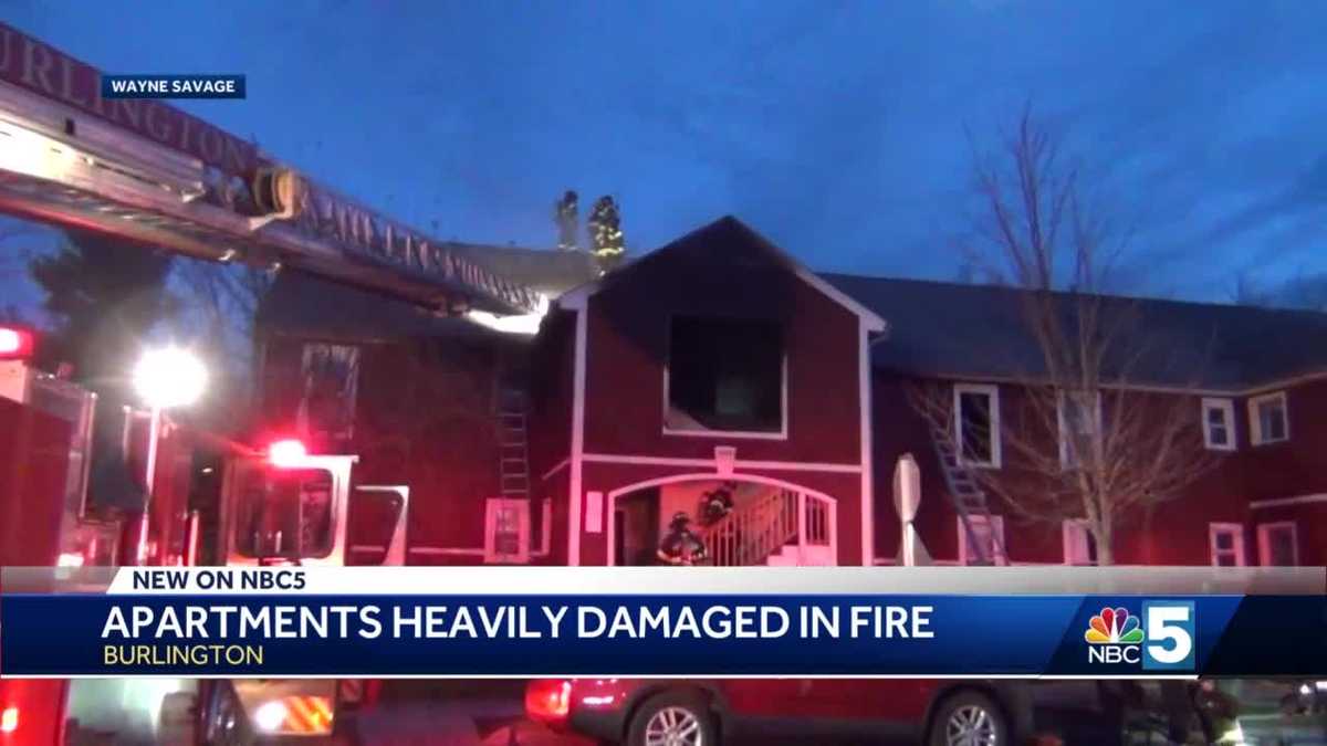 Dozens displaced after fire rips through Burlington apartment building ...