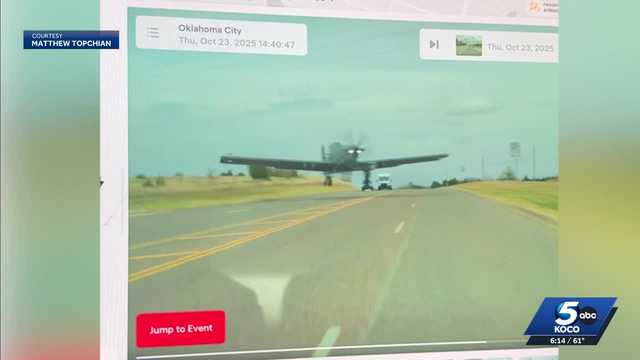 'Like something out of a movie': National Guard plane crash in Oklahoma City caught on dashcam