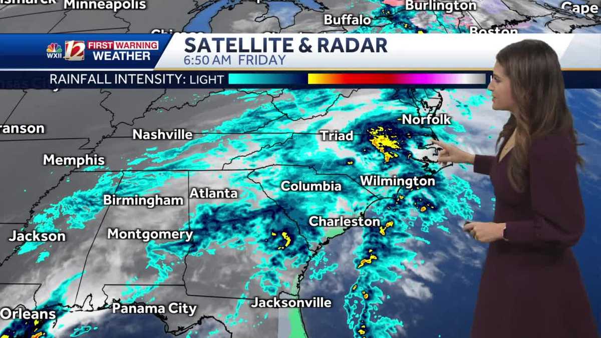 WATCH: Rain Drying Out Friday Afternoon, Gusty Winds