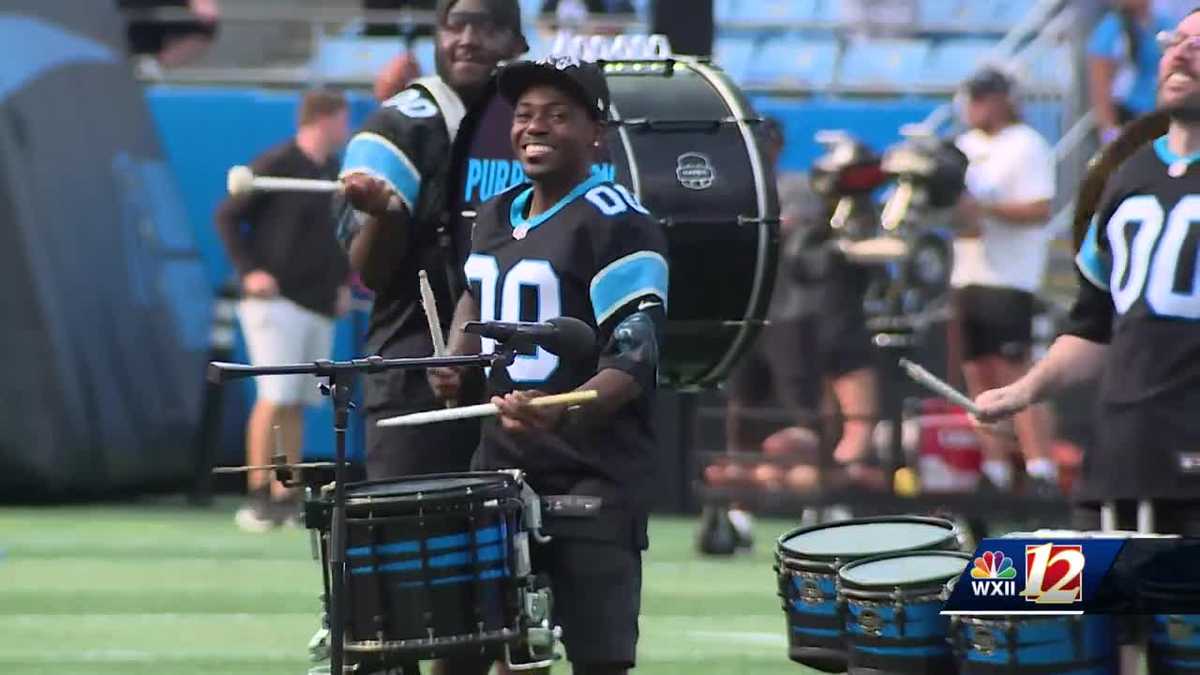 Carolina Panthers fans attend Panthers Fan Fest