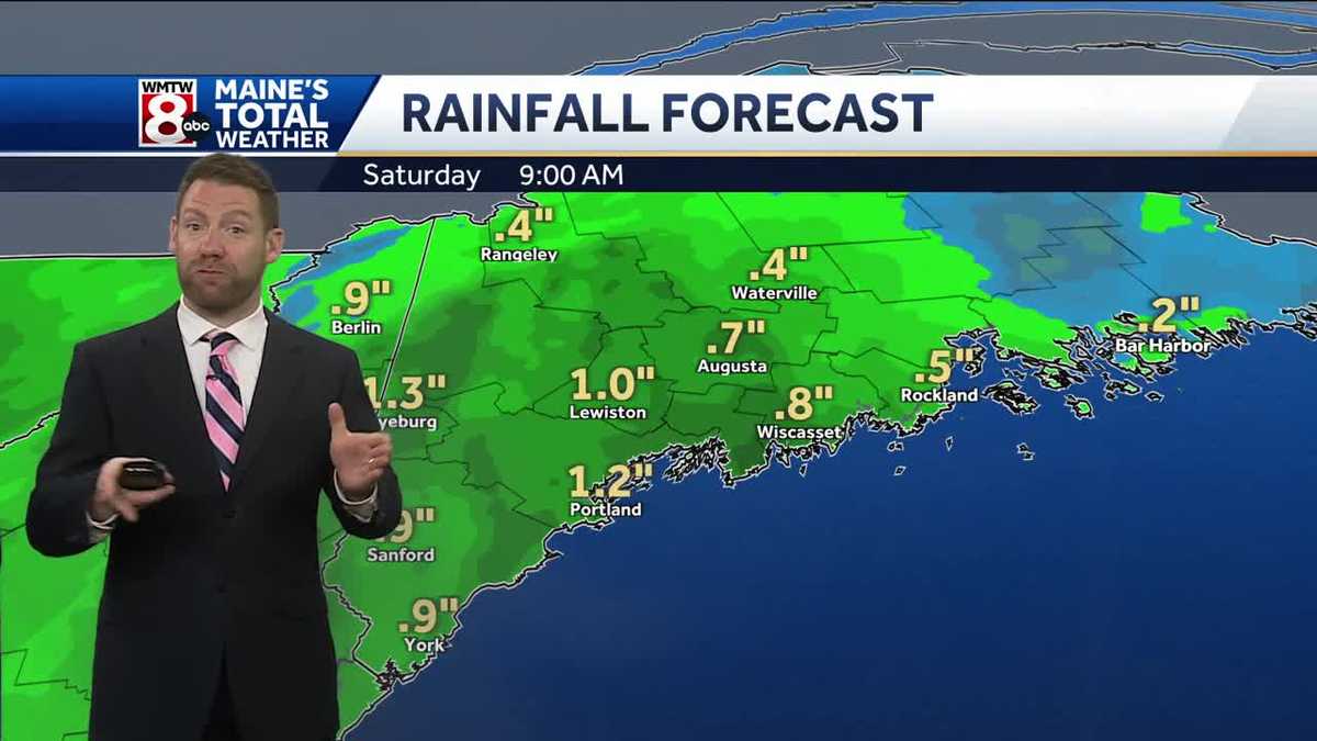 Steady rain tonight intensifies into downpours through Saturday