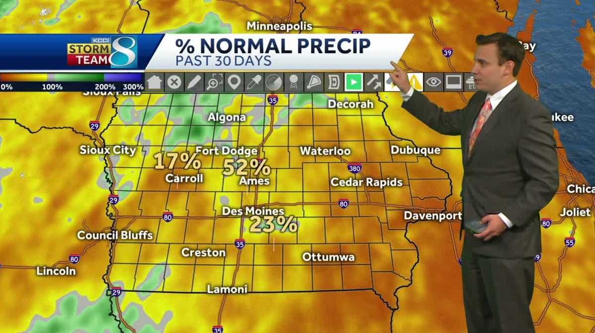 Iowa weather Rain chances early with cooler temperatures today