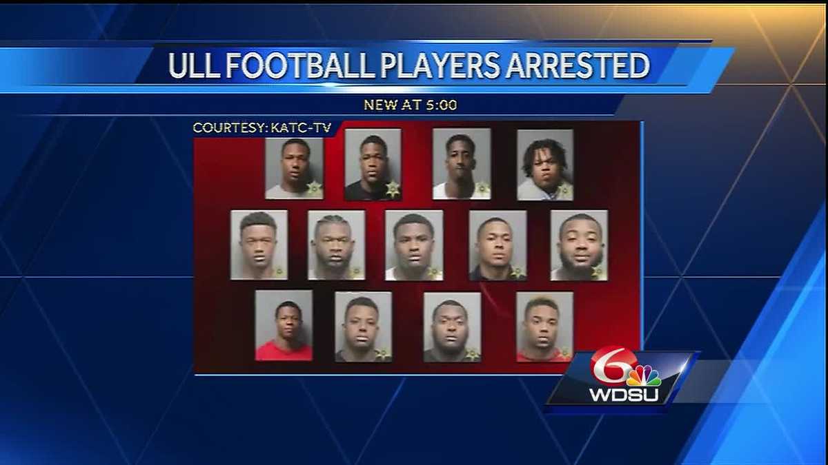13 members of the ULL football team arrested