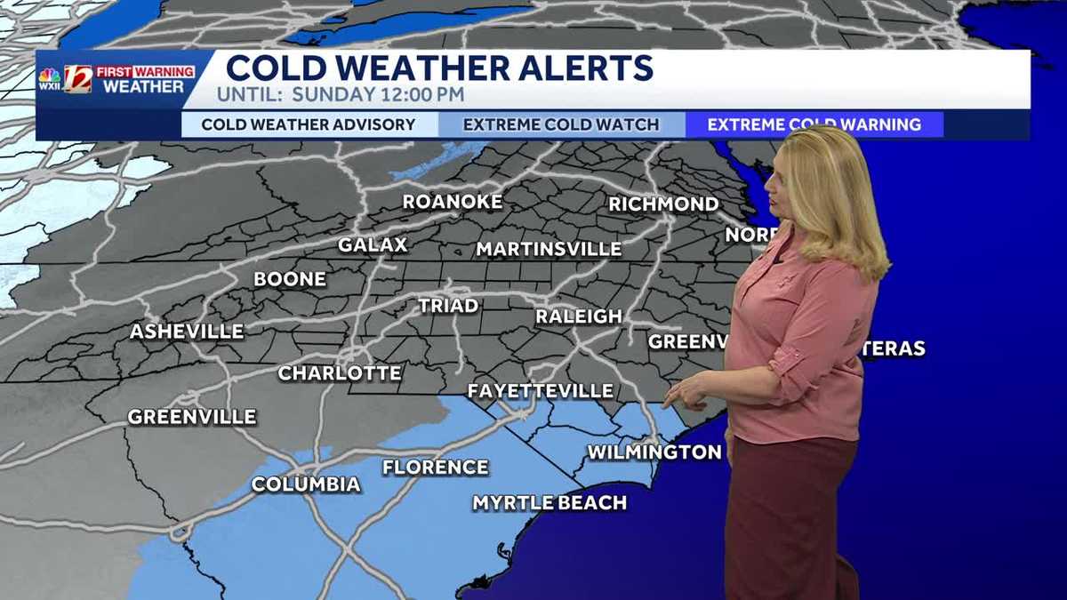 Warmer 50s on Saturday, but an arctic blast brings dangerously cold wind chills Sunday