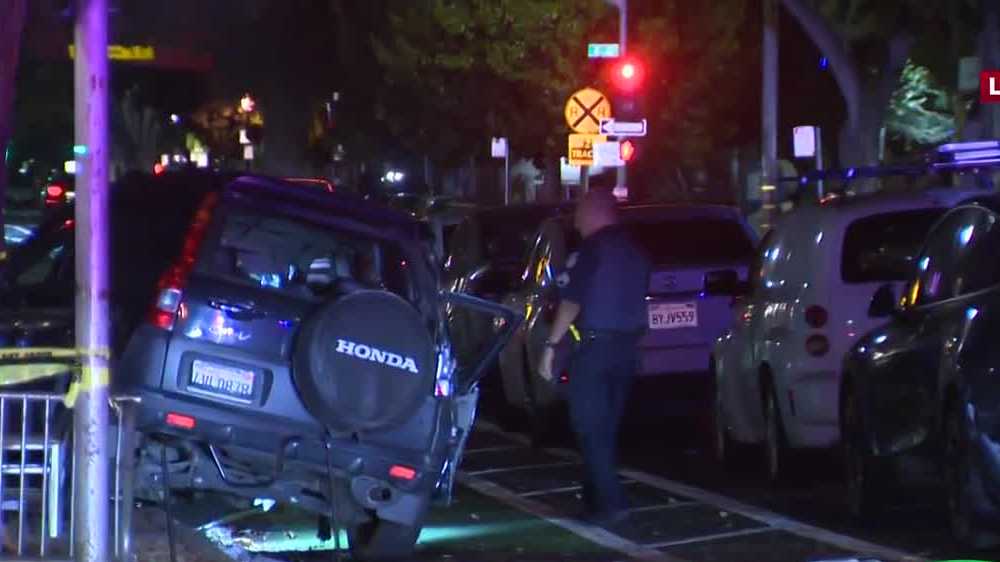Man crashes into 6 cars in downtown, threatens to shoot witnesses