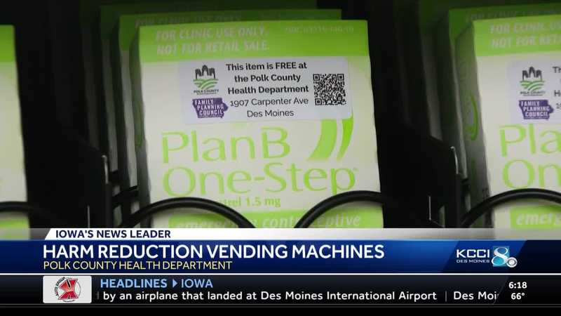 Plan B most used item from harm-reduction vending machine at Polk County Health