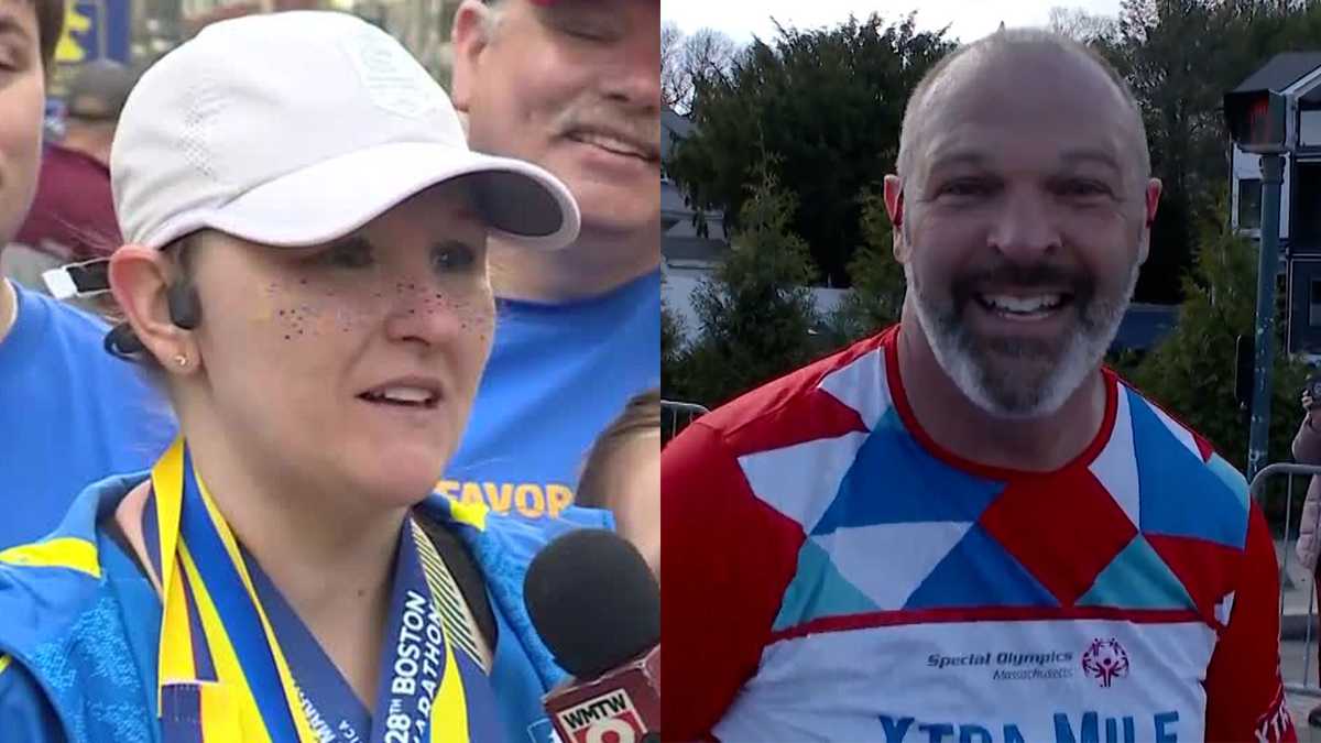 Maine woman shares how WCVB meteorologist helped her finish Boston Marathon