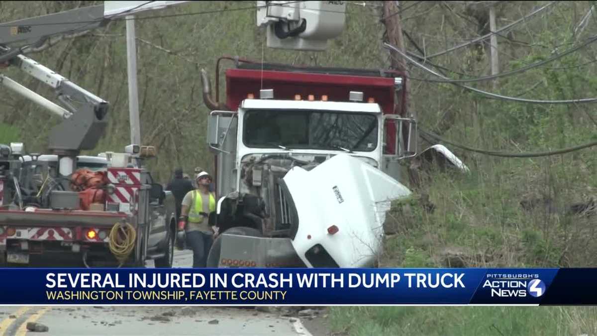 Two people injured after crash with dump truck in Fayette County