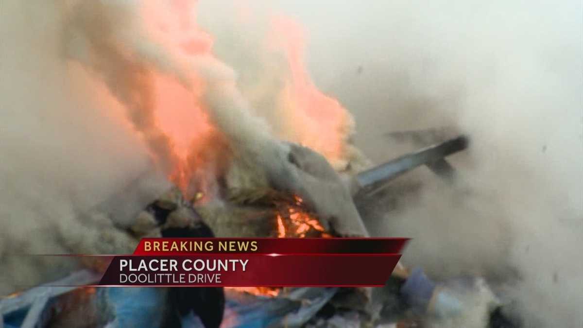 Mobile homes catch fire in Placer County