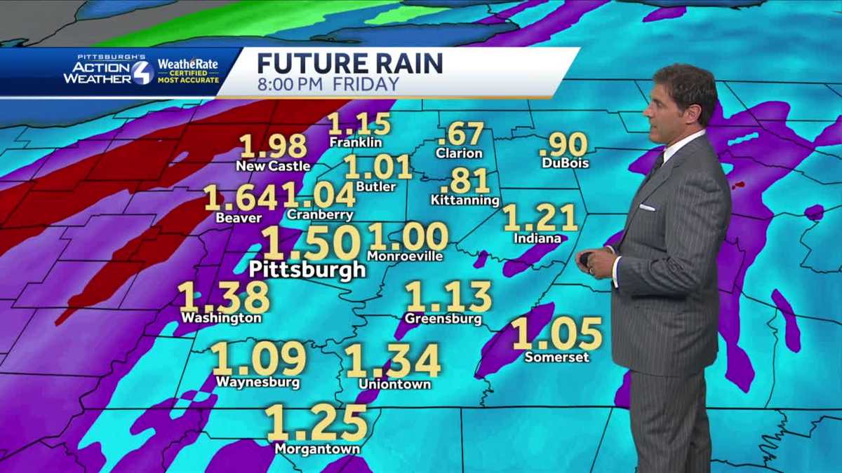 Dry and sunny; rain returns Friday