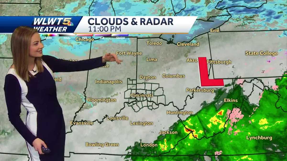 Slick spots possible overnight; Cold day Monday