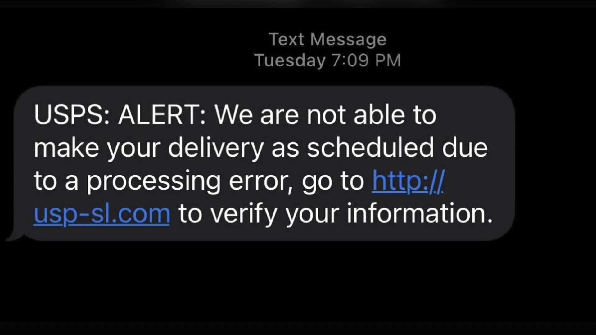 Text Scam Circulating About USPS Package Redelivery Fees