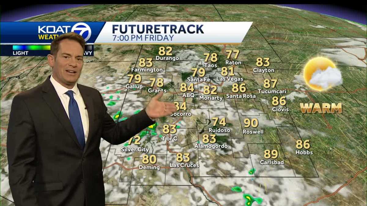 Temperatures back off a bit over the weekend as rain chances gradually ...